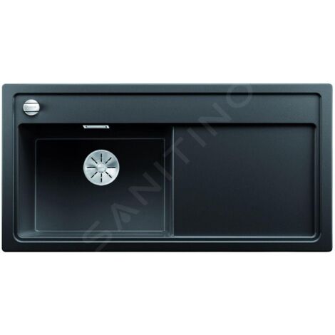 Blanco Zenar XL 6 - Évier en silgranit, 988x498 mm, avec commande de vidage, noir 526065 (1/3)