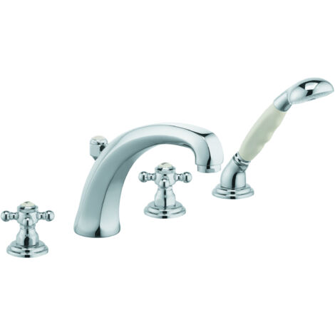 Kludi Adlon - Mitigeur de baignoire, 4 trous, chrome 515240520 (1/3)