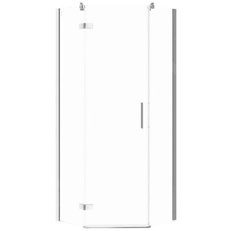 Cersanit Jota - Cabine de douche 80x80 cm, gauche, chrome/verre clair S160-010 (1/2)