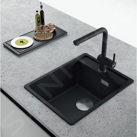 Franke Maris - Évier en fragranit MRG 610-39 FTL, 44x50 cm, noir mat 114.0661.448