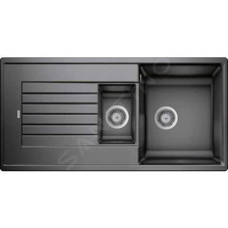 Blanco Zia 6 - Évier en silgranite, 1000x500 mm, avec commande de vidage, anthracite 514740 (1/3)