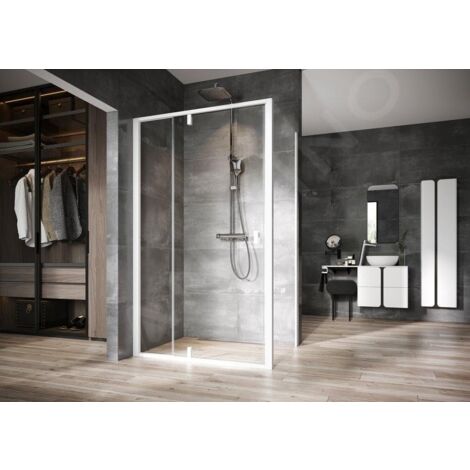 Ravak Nexty - Paroi latérale fixe 1000 mm, blanc/verre clair 90OA0100Z1 (1/2)