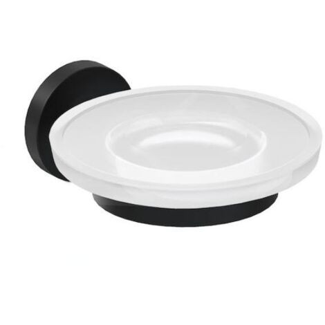 Jika Mio Style - Porte-savon avec support, verre/noir mat H3832F17160001 (1/2)