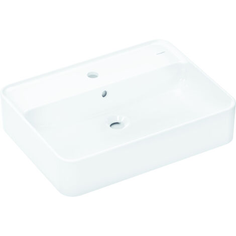 Hansgrohe Xuniva Q - Lavabo à poser, 60x45 cm, avec trop-plein, trou pour robinet, SmartClean, blanc 61082450 (1/5)