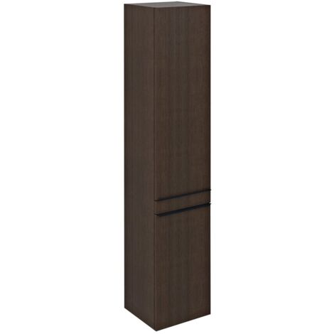 SITIA Meuble de Rangement Haut 2 Portes 35x172x32cm, gauche/droite/Pin Rustique (1/4)