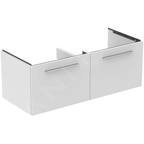 Ideal Standard i.Life B - Meuble-vasque, 120x44x51 cm, 2 tiroirs, blanc mat T5277DU (1/3)