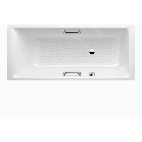 Kaldewei Ambiente - Baignoire Puro Star 659, 1800x800 mm, trous pour poignées, effet Perl, antidérapant sur toute la largeur, (1/4)
