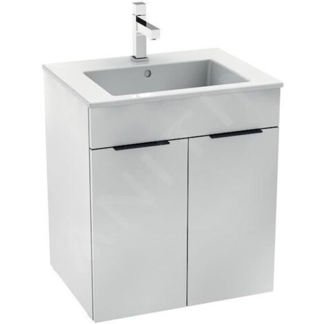 Jika Cube - Meuble avec lavabo, 540x422x622 mm, blanc H4536111763001 (1/2)