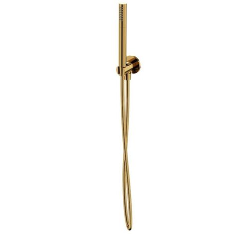 Cersanit Inverto - Set de pommeau de douche, support et flexible, doré S951-710 (1/2)