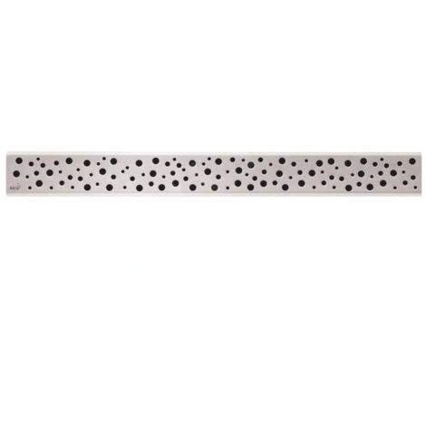 Alcadrain Grilles - Grille pour caniveau de douche linéaire 850 mm, inox brillant BUBLE-850L (1/3)