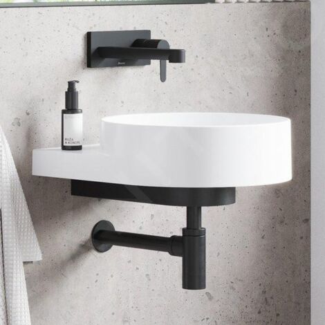 Ravak Yard - Lavabo 405x500 mm, sans trop-plein, sans trou pour robinet, blanc XJX01040000