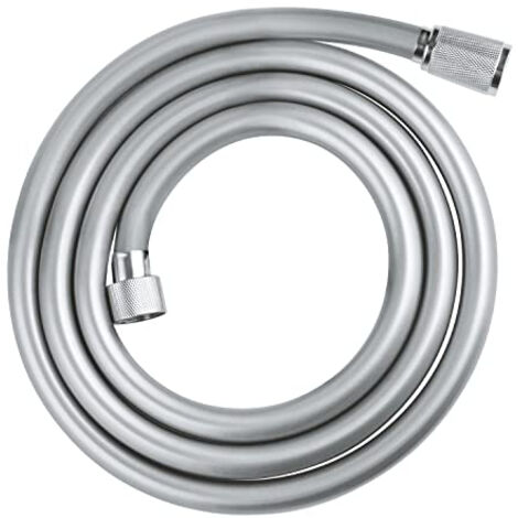 Grohe – Flexible de douche 1750 mm chromé – Anti-pliures – Surface lisse – Connexion universelle G 1/2" x 1/2" – 28742002