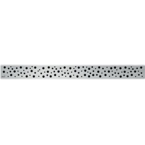 Alcadrain Grilles - Grille pour caniveau à douche linéaire 1150 mm, inox brillant BUBLE-1150L (1/3)