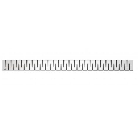 Alcadrain Grilles - Grille pour caniveau de douche linéaire 850 mm, inox brillant ZIP-850L (1/3)