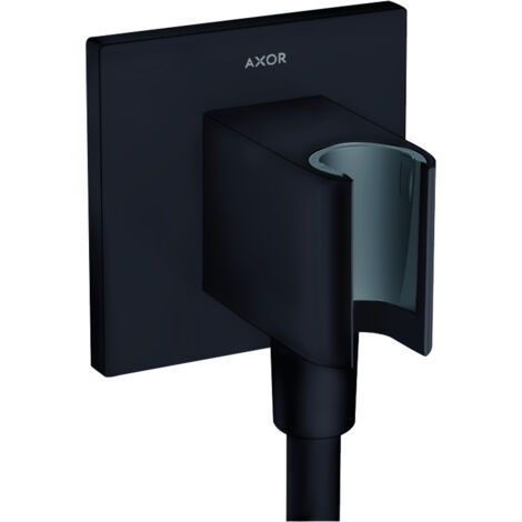 Axor Programme de douche - Coude de raccordement de douche avec support, noir mat 36734670 (1/3)