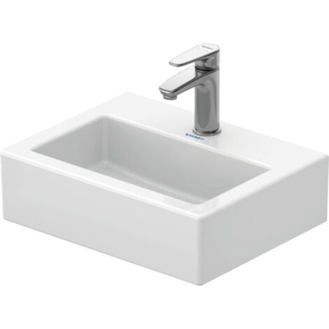 Duravit Vero - Lave-mains Med, 450x350 mm, avec 1 trou pour robinetterie, sans trop-plein, blanc alpin 0704450041 (1/3)