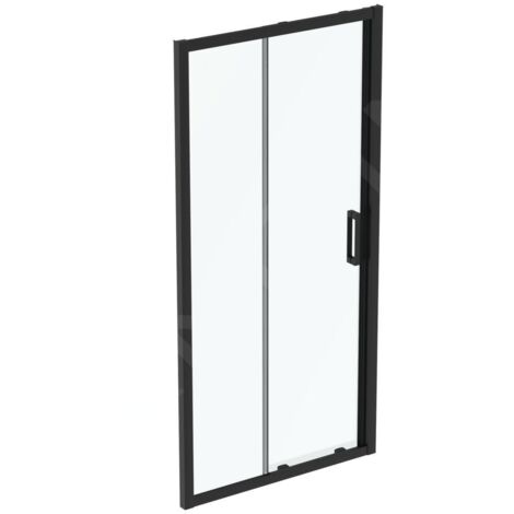 Ideal Standard Connect 2 - Porte de douche coulissante, 2 battants, 1200 mm, noir / verre clair K9277V3 (1/2)