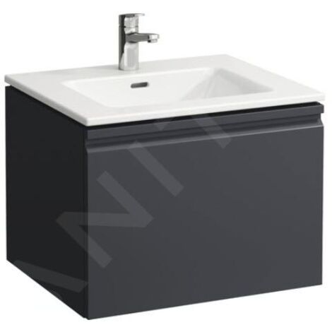 Laufen Pro S - Meuble avec lavabo, 600x500 mm, graphite H8609624801041 (1/2)