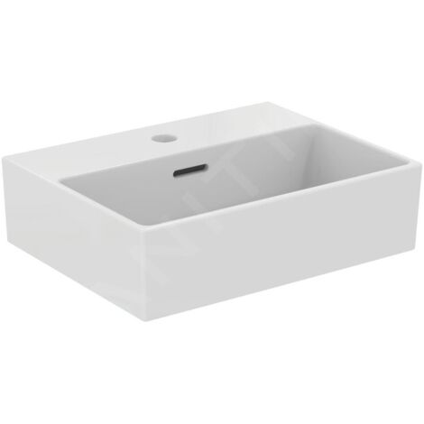 Ideal Standard Extra - Lave-main à poser 450x350 mm, avec trop-plein, trou pour robinet, blanc T391701 (1/4)
