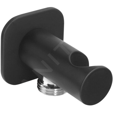 Sapho Douches - Montant mural avec support, noir mat SG403NE (1/2)