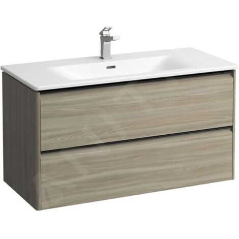 Laufen Palace - Meuble avec lavabo, 53x98x44 cm, 2 tiroirs, orme clair H8617072621041 (1/2)