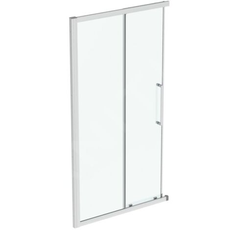 Ideal Standard i.Life - Porte de douche coulissante, deux battants, 1100 mm, silver bright / verre clair T4858EO (1/3)