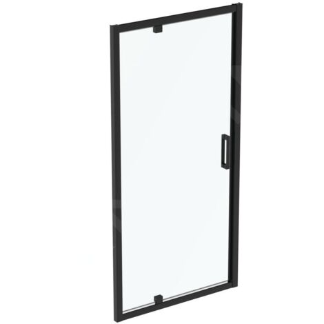 Ideal Standard Connect 2 - Porte de douche pivotante 900 mm, noir / verre clair K9270V3 (1/2)