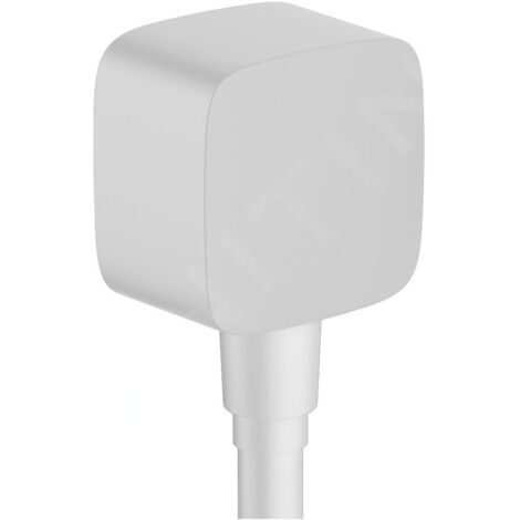 Hansgrohe Fixfit - Coude de raccordement avec clapet anti-retour, blanc mat 26457700 (1/2)