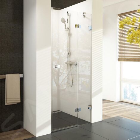 Ravak Brilliant - Porte de douche BSD2-90 R, en deux parties, 890-905 mm, droite, chromé/verre clair 0UP7AA00Z1 (1/5)