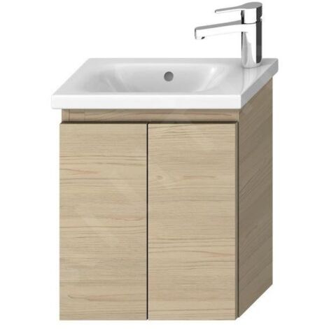 Jika Mio - Meuble pour lavabo asymétrique, frêne H40J7112003421 (1/2)