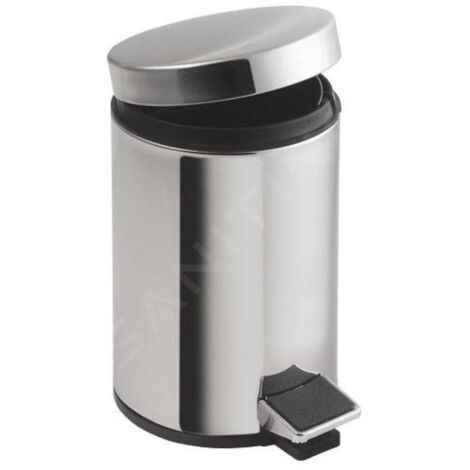 Aqualine Simple Line - Poubelle 12 L, acier inoxydable poli 27112 (1/5)