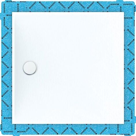 Geberit Setaplano - Receveur de douche plat, 900x1000 mm, matériau minéral, Antislip, blanc alpin 154.271.11.1