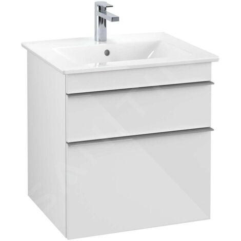 Villeroy & Boch Venticello - Meuble-vasque, 553x590x502 mm, 2 tiroirs, Glossy White A92301DH (1/3)