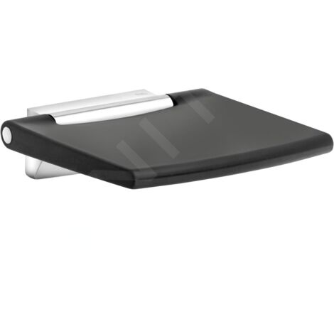 Keuco Plan - Siège de douche basculant, noir/chrome 14983010037 (1/5)