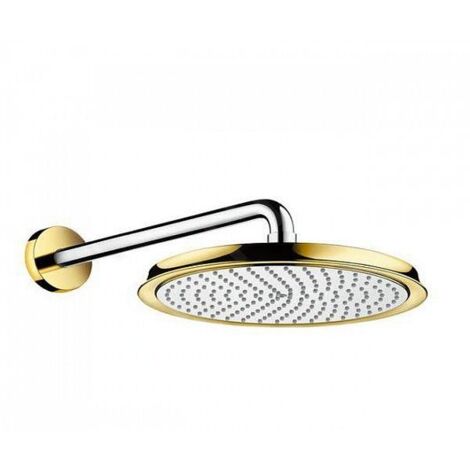 Douche de tête RAINDANCE CLASSIC AIR 1jet 240mm avec bras de fixation 390mm chromé/or (1/5)
