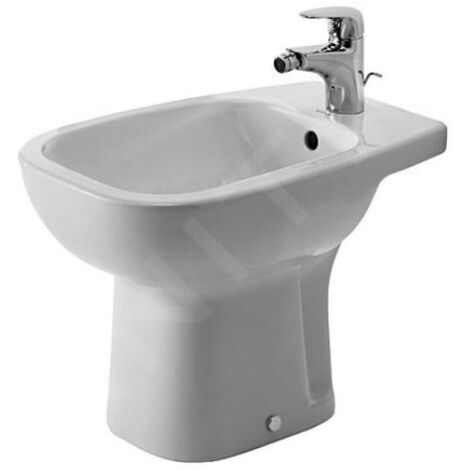 Duravit – Bidet à poser céramique sanitaire blanc alpin – Dimensions 350 × 540 × 385 mm – 1 trou robinetterie – 22381000002