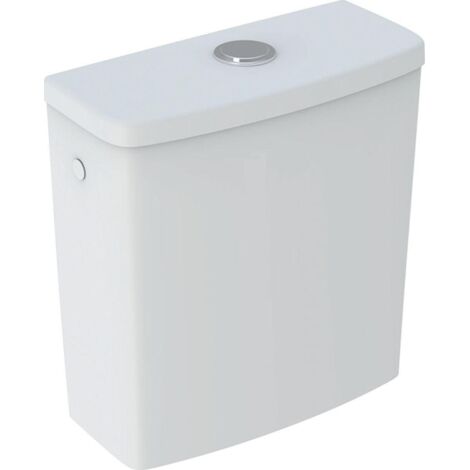 Geberit Selnova Square - Réservoir de chasse d’eau à installer sur cuvette de WC, arrivée de l’eau latérale, blanc 500.267.01.1 (1/3)