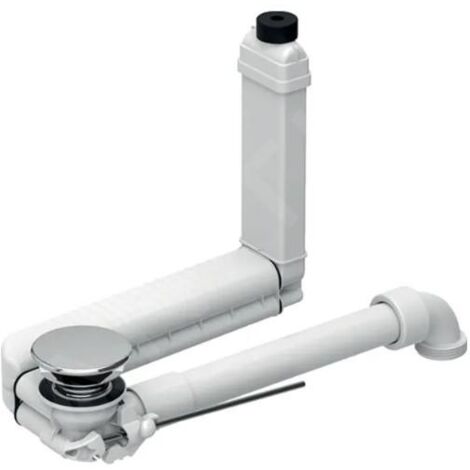Geberit Accessoires - Siphon de lavabo gain de place Clou, pour commande par tirette, chrome 152.013.21.1 (1/3)
