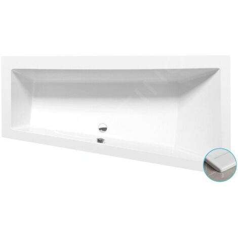 Polysan Baignoires - Baignoire asymétrique Andra Slim R, 1800 x 900 x 450 mm, blanc 78771S (1/5)