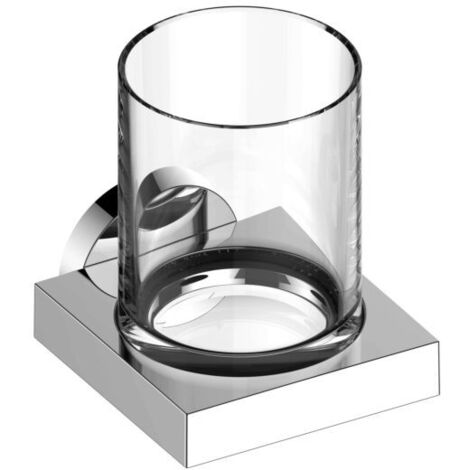 KEUCO EDITION 90 Porte-verre, verre en cristal véritable,chromé, (1/5)