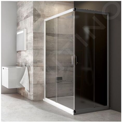 Ravak Blix - Porte de douche BLRV2K 110 cm, blanc/verre transparent 1XVD0100Z1 (1/5)