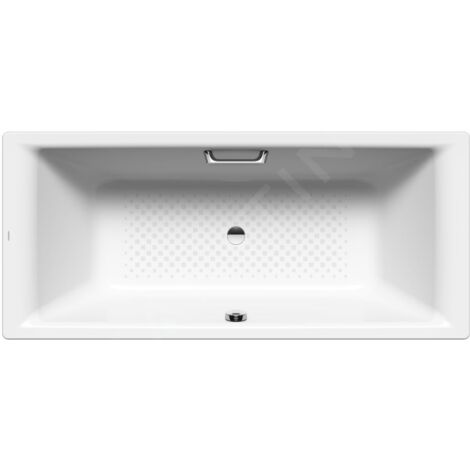 Kaldewei Ambiente - Baignoire rectangulaire Puro Duo 664, 1800x800 mm, avec trous pour les poignées, antidérapante sur toute la (1/4)