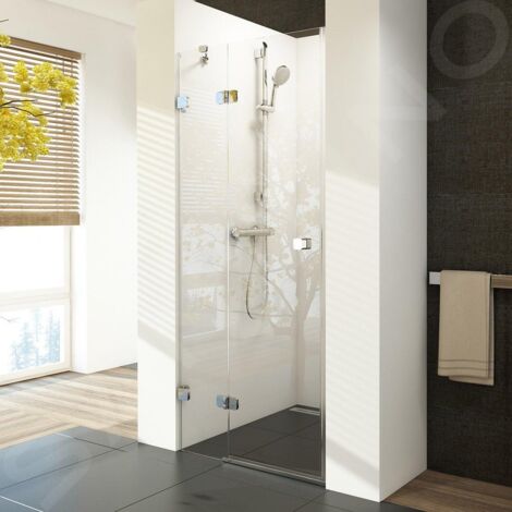 Ravak Brilliant - Porte de douche BSD2-100 L, en deux parties, 990-1005 mm, gauche, chrome/verre clair 0ULAAA00Z1 (1/5)