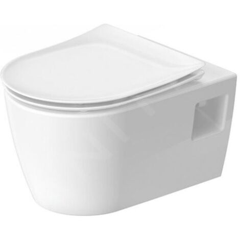 Duravit Soleil by Starck - WC suspendu avec abattant Softclose, Rimless, HygieneFlush, HygieneGlaze, blanc 45860920A1