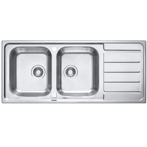 Alveus Line Maxim - Évier 1165x505 mm, avec commande du vidage, inox 1092001 (1/4)