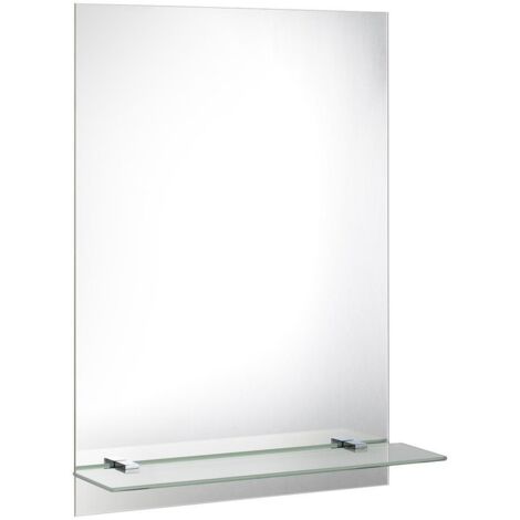 Miroir avec étagère 50x70cm avec fixations (1/5)