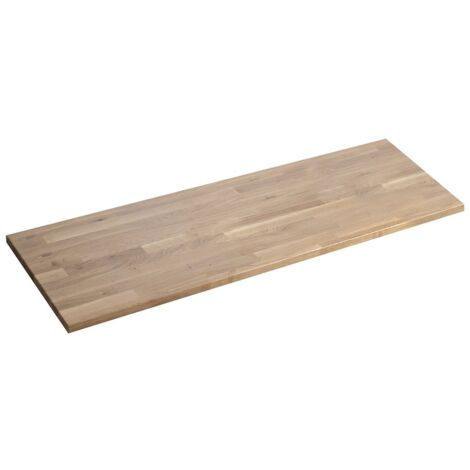 WOODY Countertop 906x28x463mm, Solid Oak Natural (1/5)