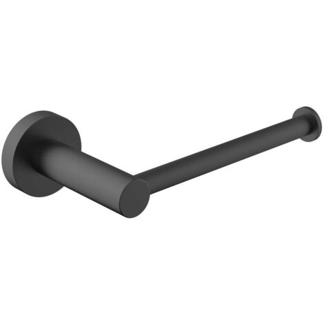 Support de papier toilette X-ROUND, sans couverture, noir mat (1/2)
