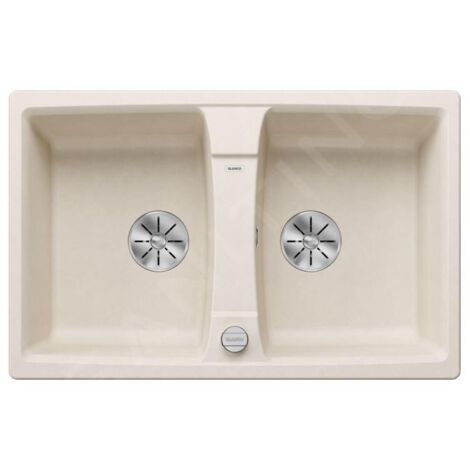 Blanco Lexa 8 - Évier en silgranit, 780x500 mm, avec commande de vidage, InFino, blanc doux 527096 (1/3)