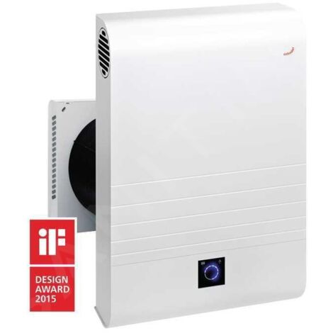 Zehnder – Unité de ventilation décentralisée VMC double flux 70 – Aluminium blanc – Débit 15-65 m³/h – Efficacité jusqu'à 89% – 527007230 (1/5)